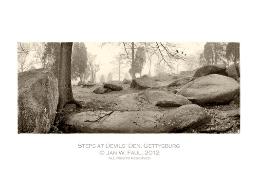 Steps at Devils' Den, Gettysburg
